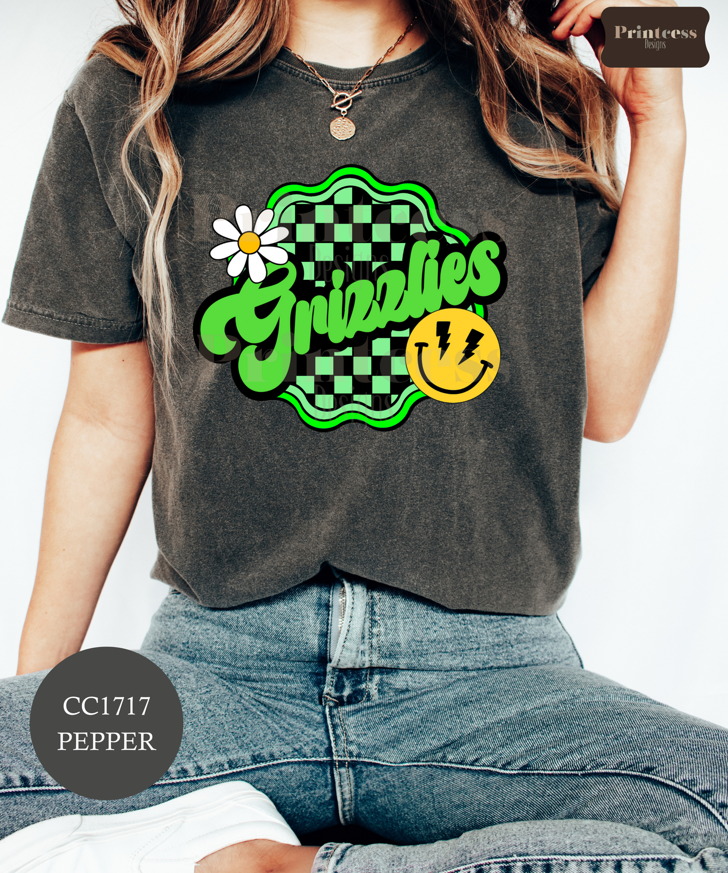 Griffin Grizzlies - Wavy Checkered