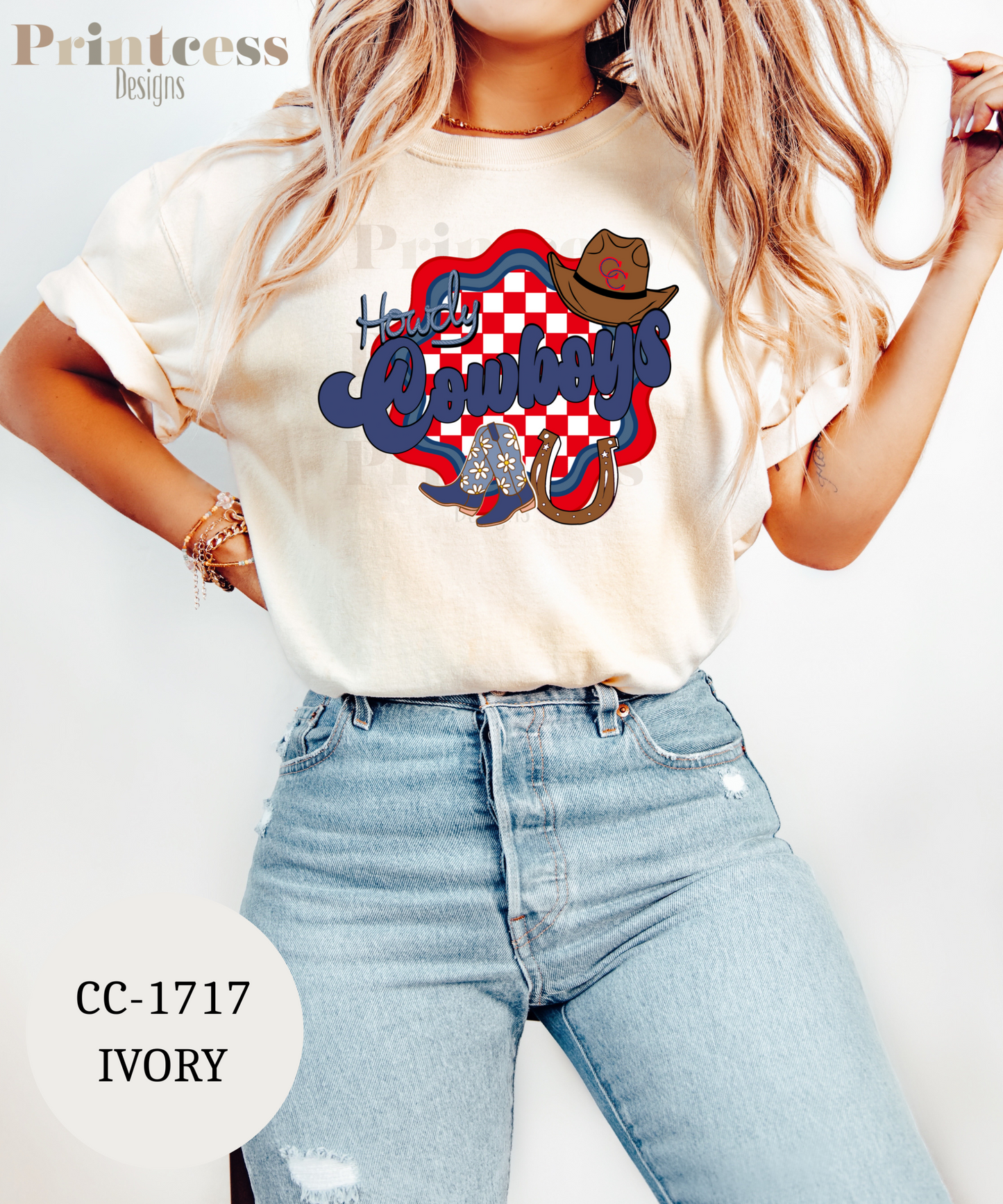 Claybon Cowboys - Wavy Checkered