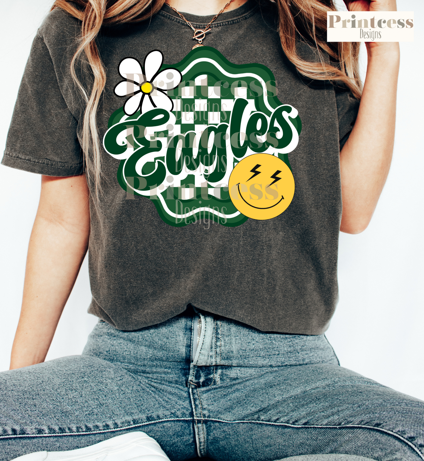 RHEA Eagles - Wavy Checkered