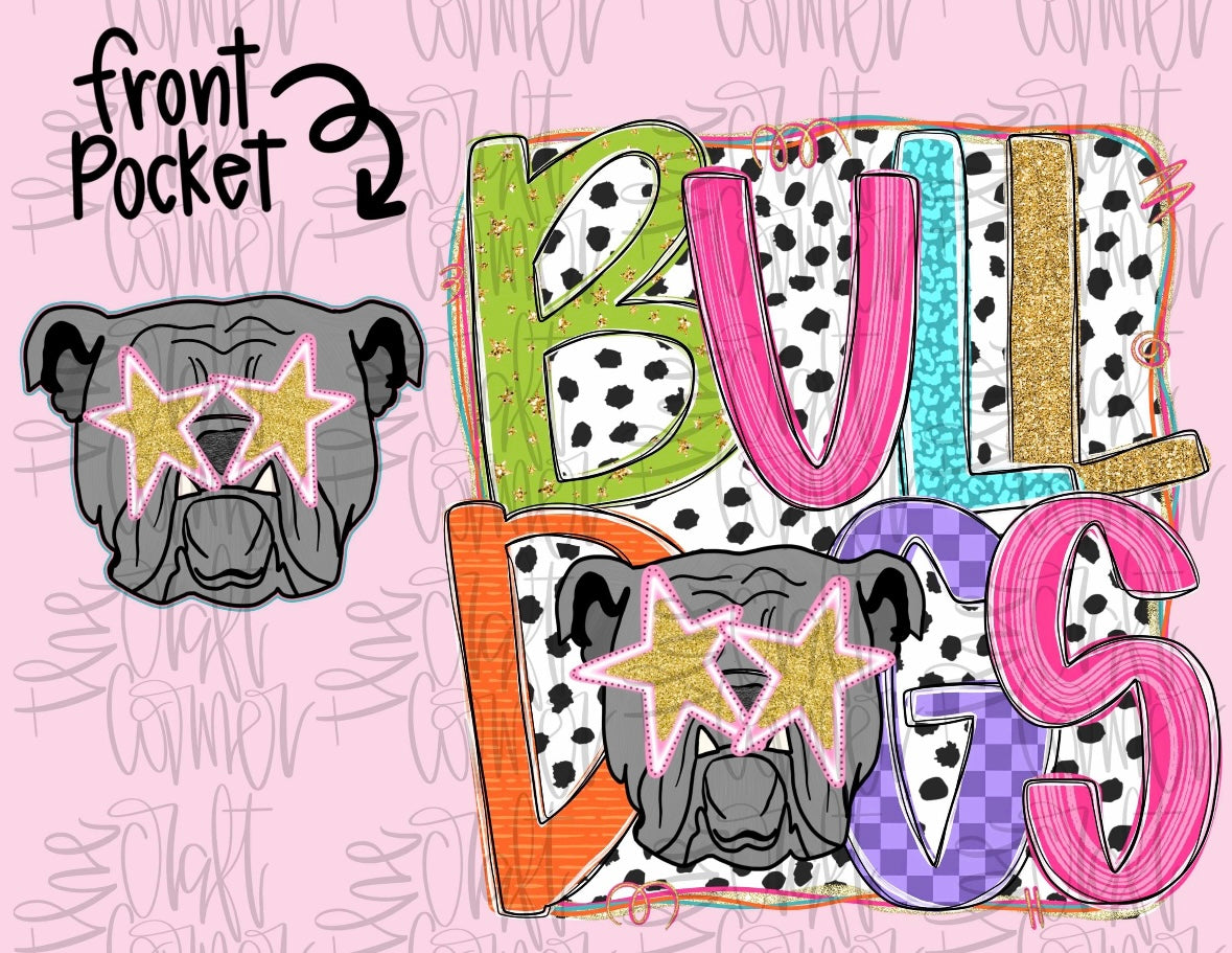 Preppy colorful Bulldogs