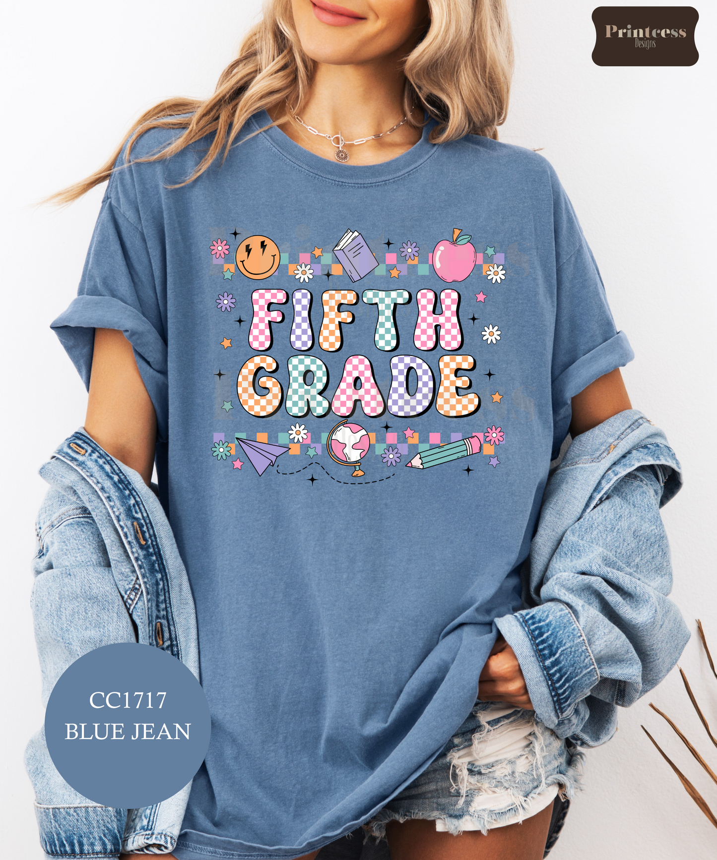 Fifth Grade Checkered Groovy