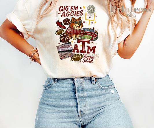 Texas A&M Aggies Collage