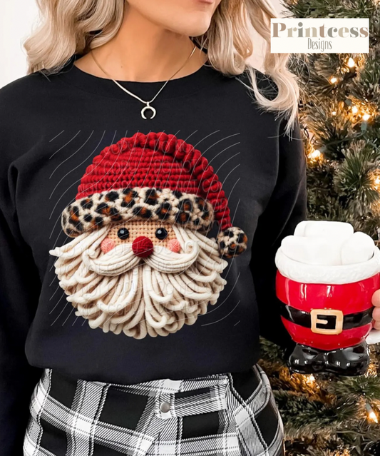 Santa Faux Yarn Leopard