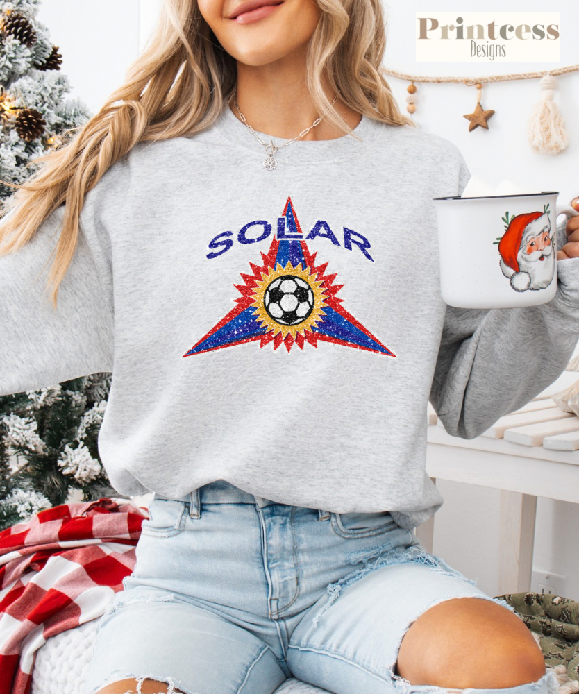 Glitter Solar Logo ( add name & # to notes)