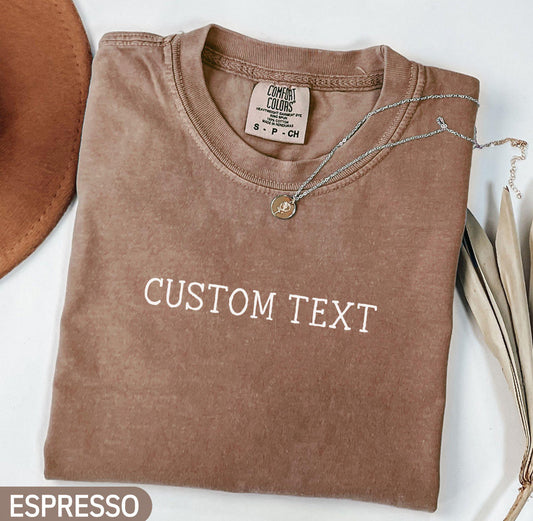 Custom School Shirt + Comfort Color Tee