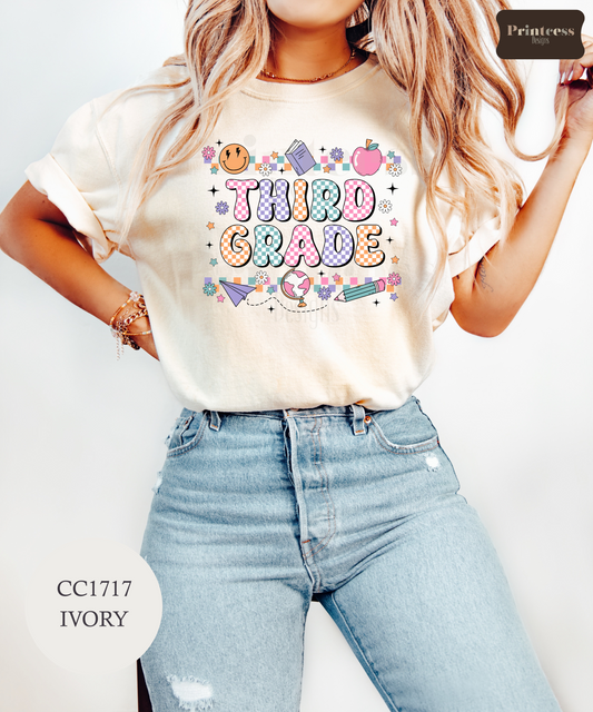 Third Grade Checkered Groovy