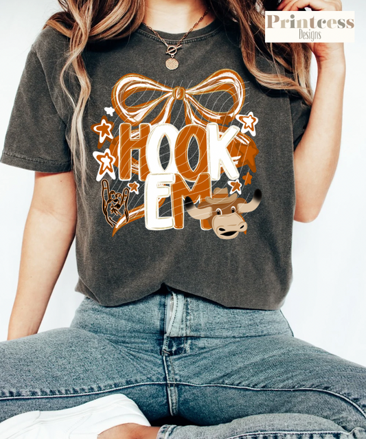 UT Texas Longhorns Coquette Bow