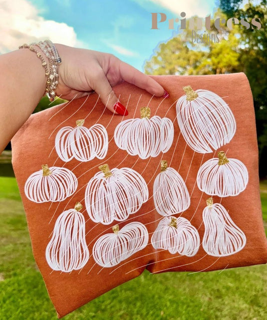 Fall Cute White Pumpkin