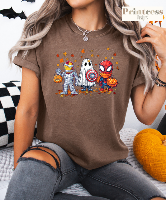 Fall Halloween IronMan Captain & Spiderman