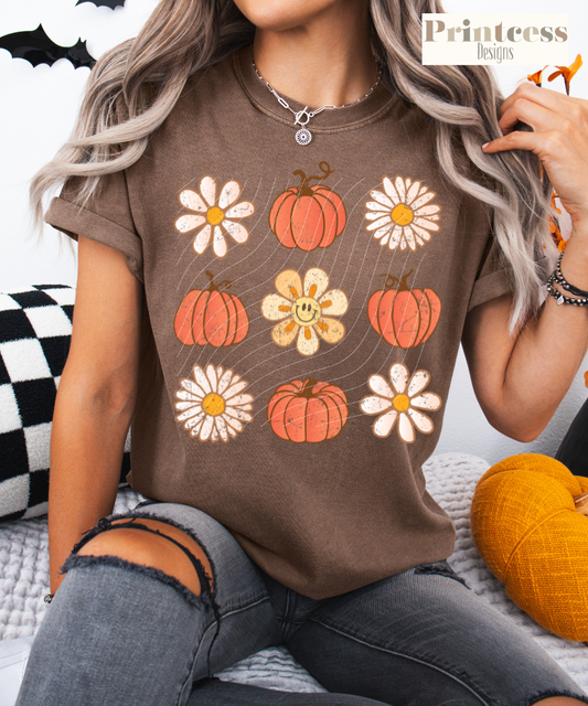 Pumpkin Flowers Fall